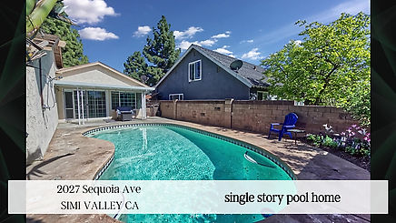 Single Story Pool Home In Simi Valley